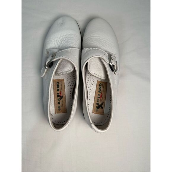 Eastland women’s vintage white Portland loafers w/buckle size 6.5. #S-0270 - Picture 5 of 7
